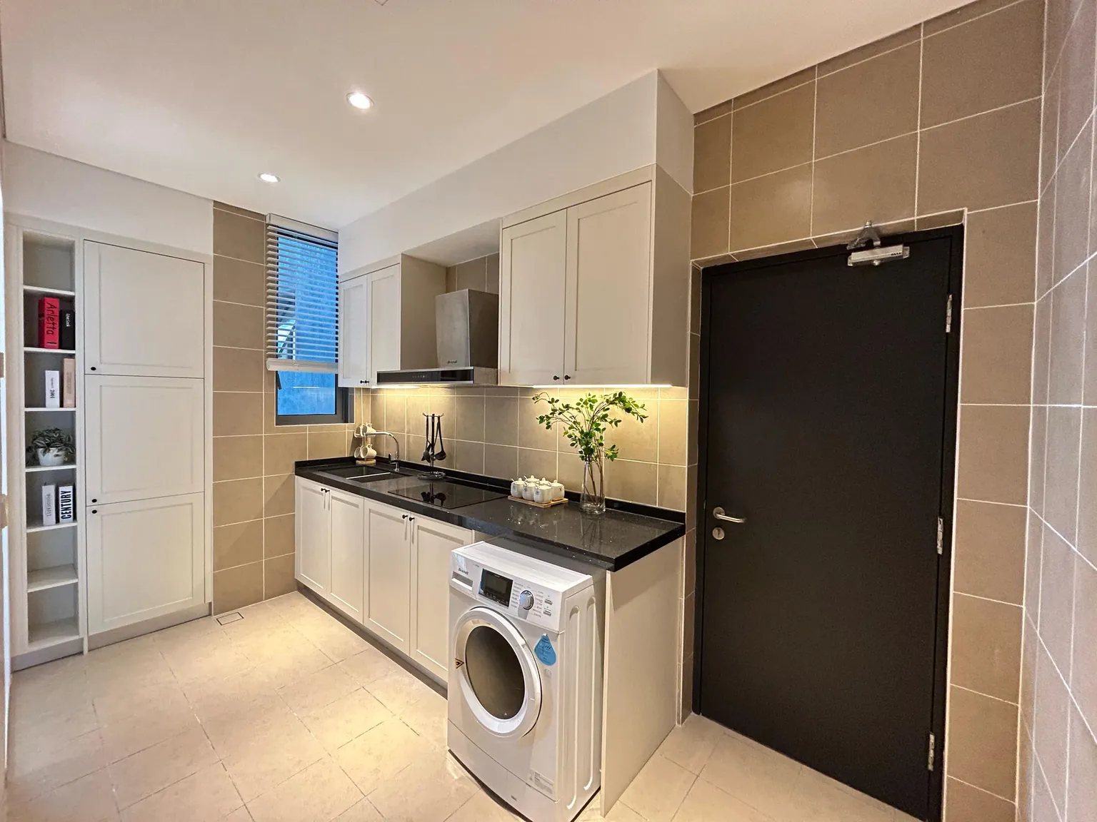 Fully equipped Asian wet kitchen at Cappella Embassy